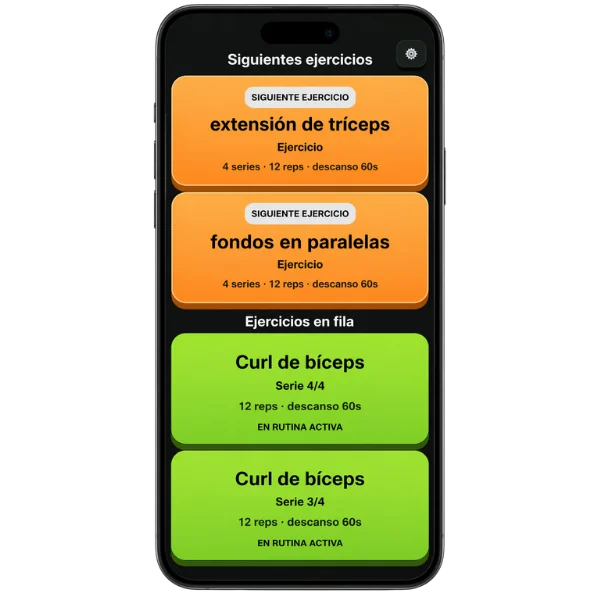 Bloques de series en la app