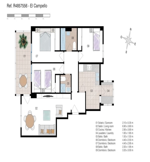 3 bedroom Apartment in El Campello