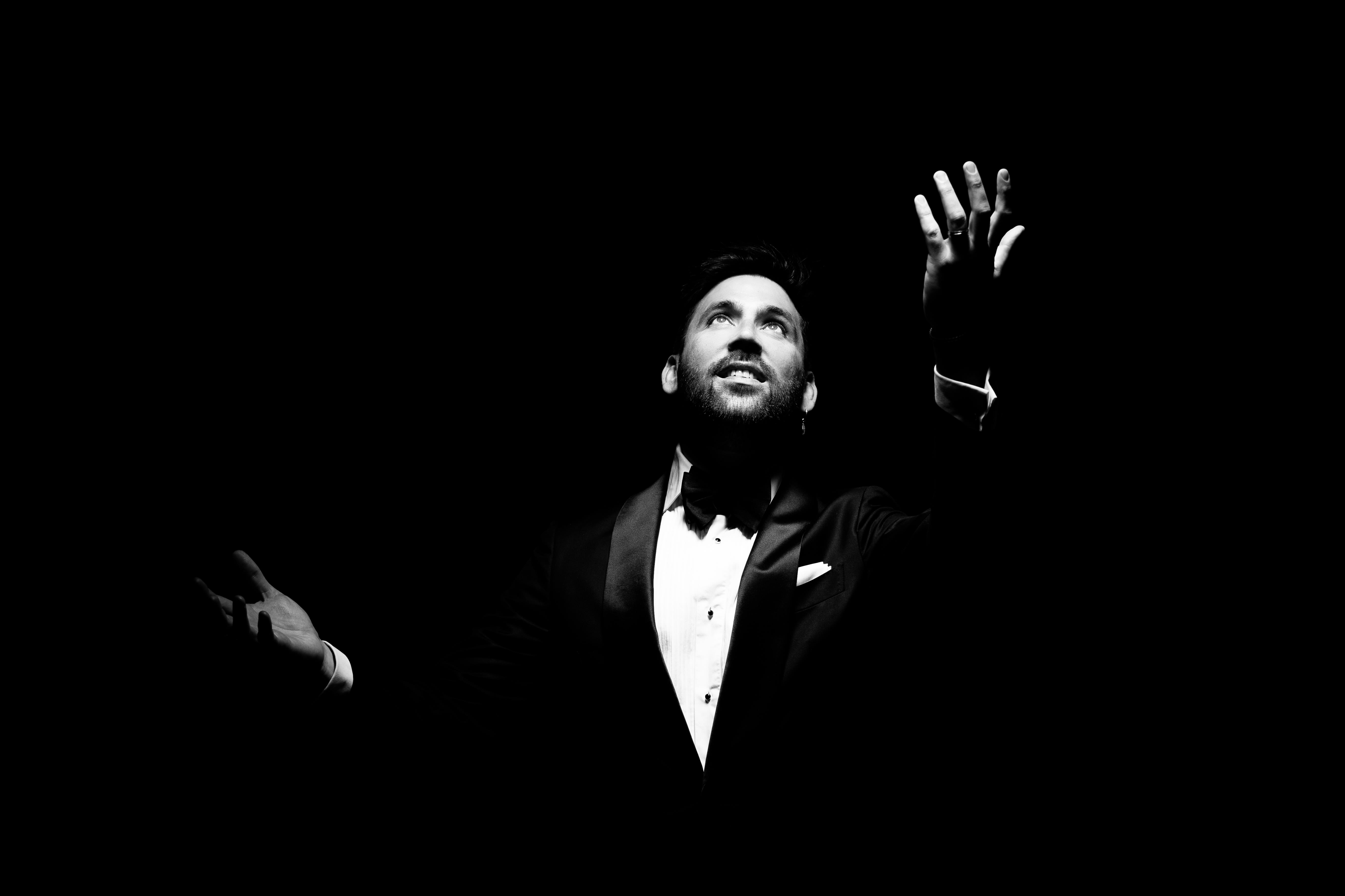 Rolando Guy in an editorial portrait for Sacred & Lyric Concert