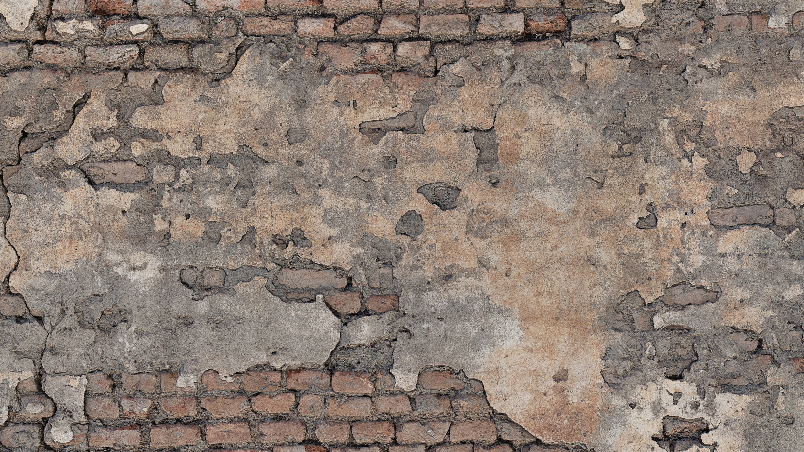 Damaged Plaster Wall - damaged plaster wall, damaged texture preview image