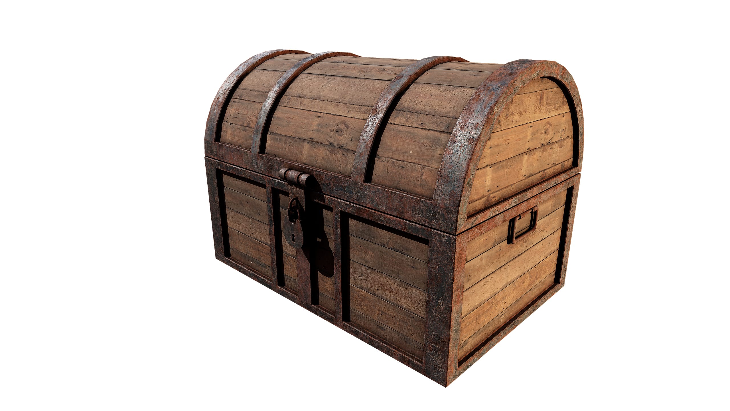 Medieval Wooden Treasure Chest - medieval wooden treasure chest, medieval texture preview image