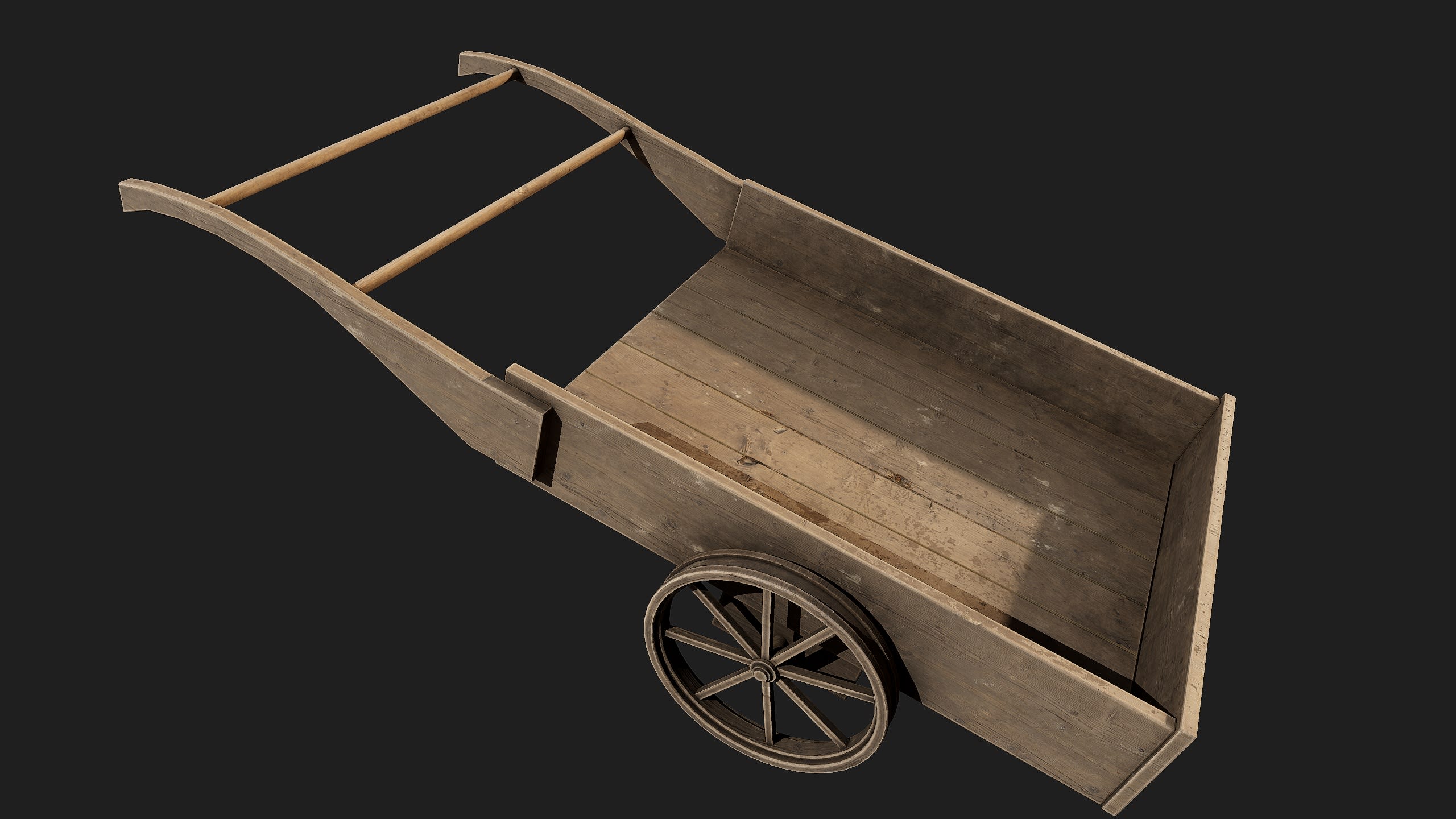 Old Wooden Cart - old wooden cart, old texture preview image