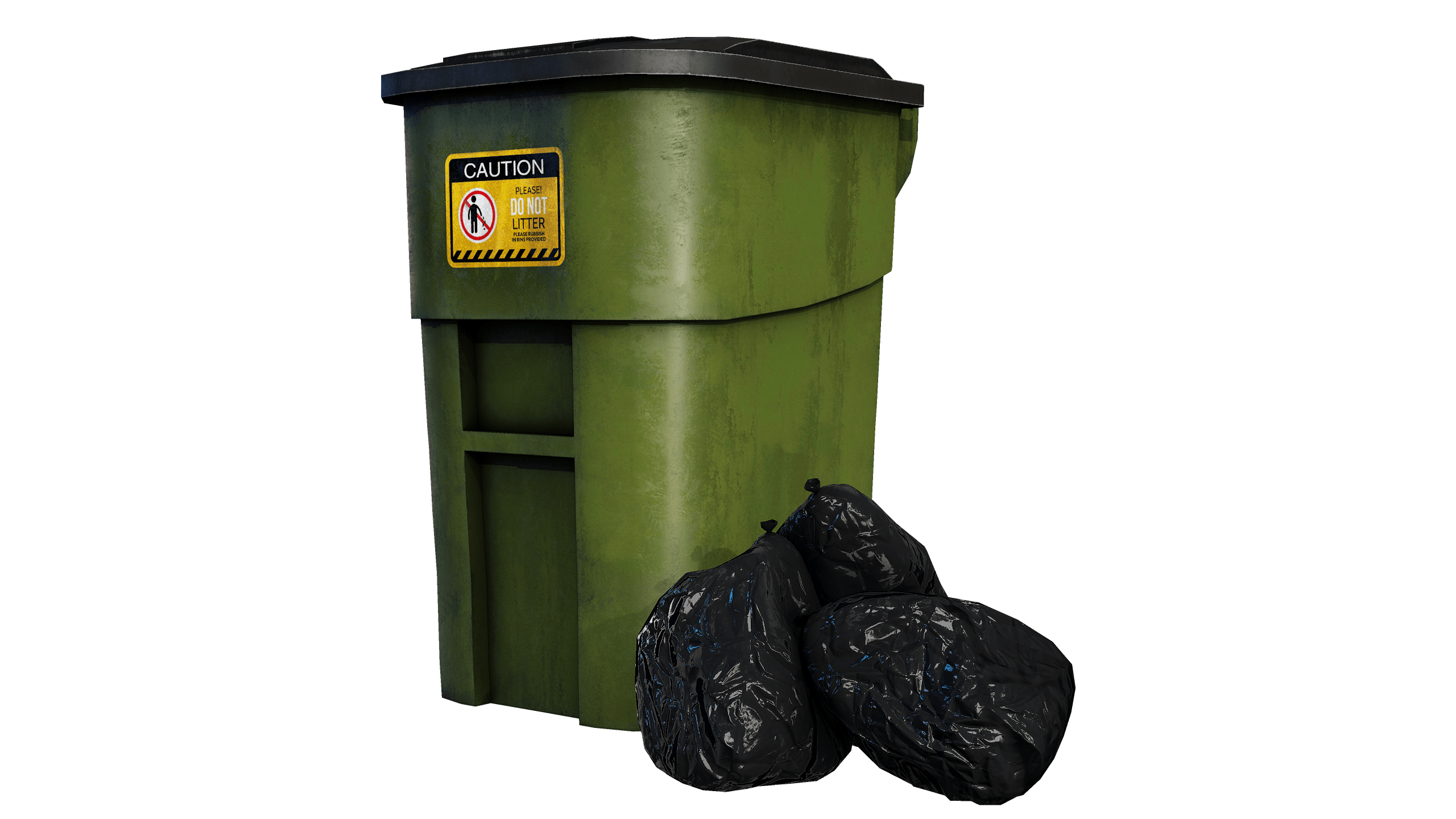 Garbage Bin - garbage bin, garbage texture preview image