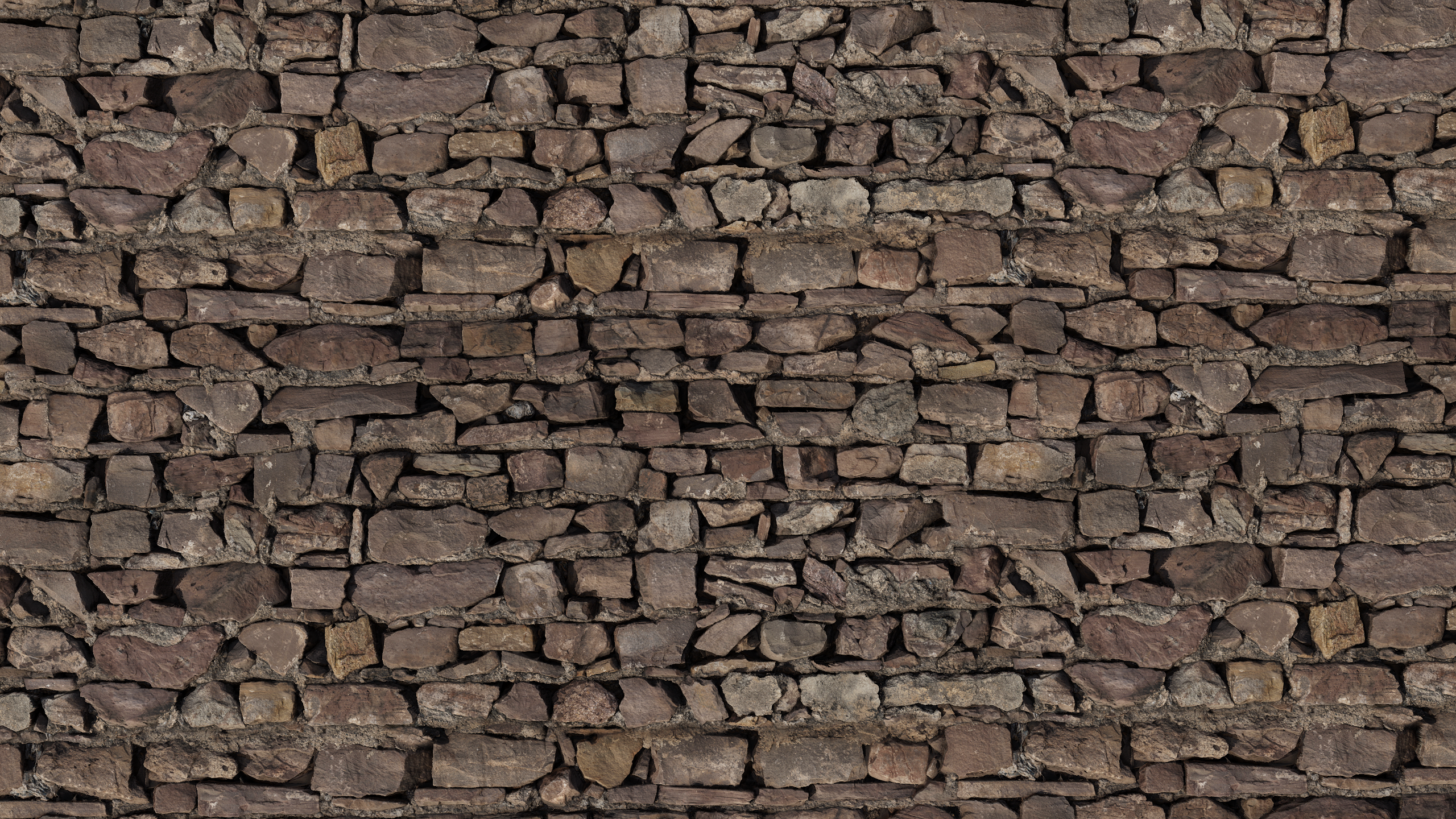 Dry Stacked Stone Wall - dry stacked stone wall, dry texture preview image