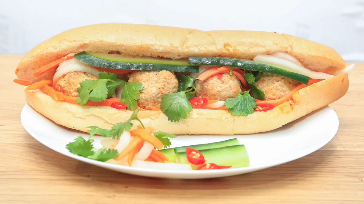 Pork Meatball Sandwich