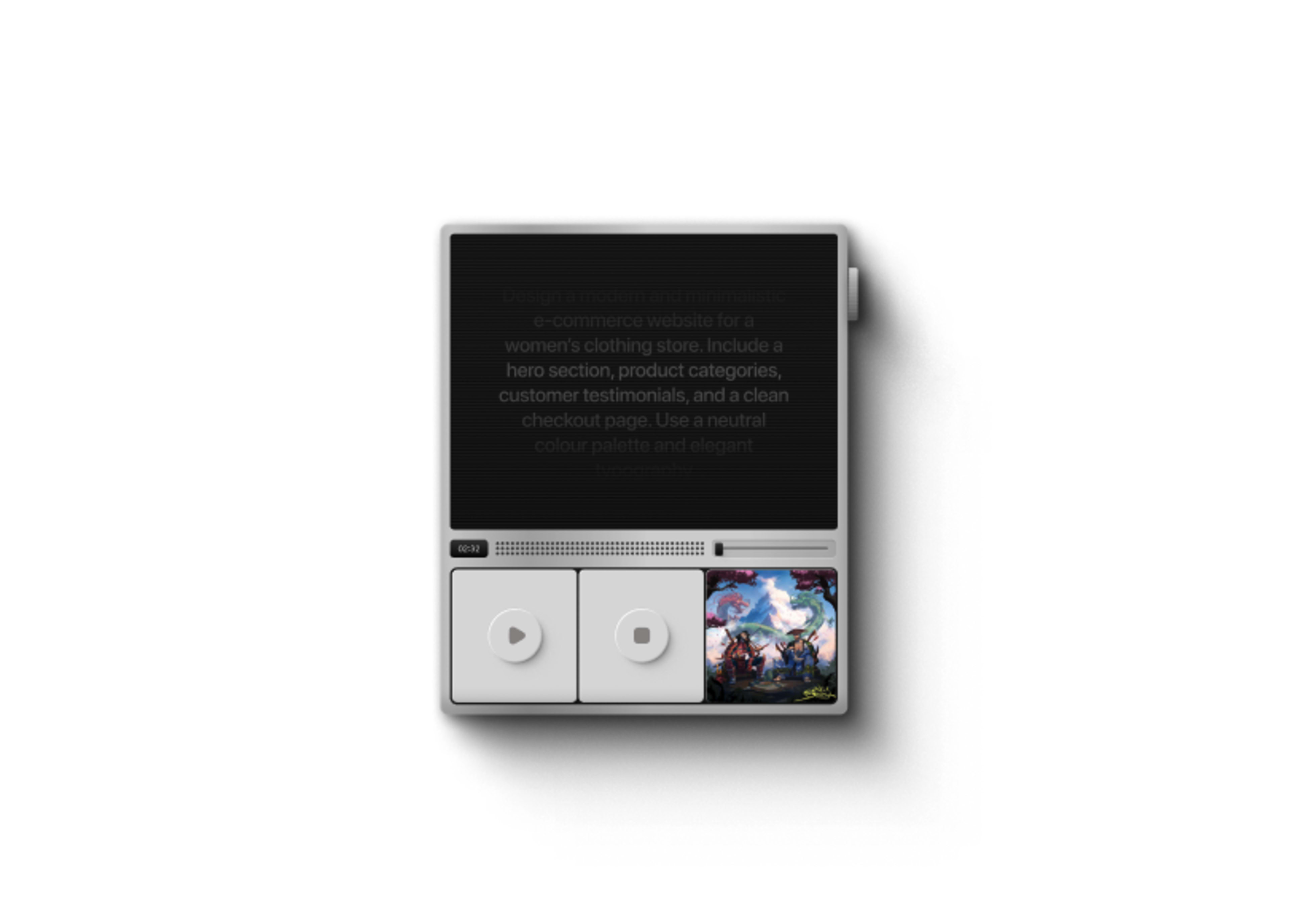 Music player UI — pro Figma component