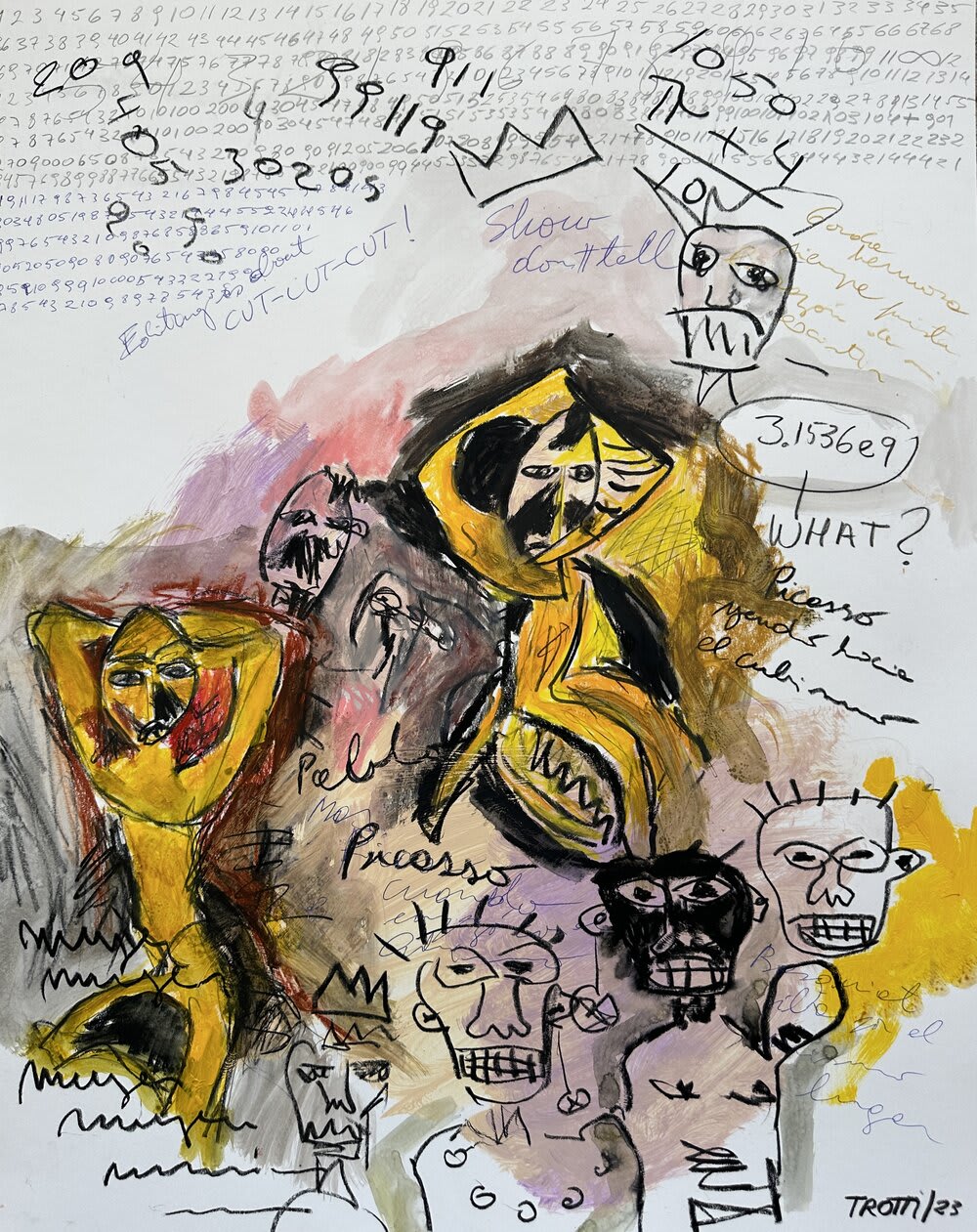 Picasso and Basquiat. 