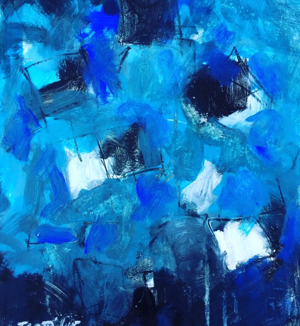 Deconstruction blue