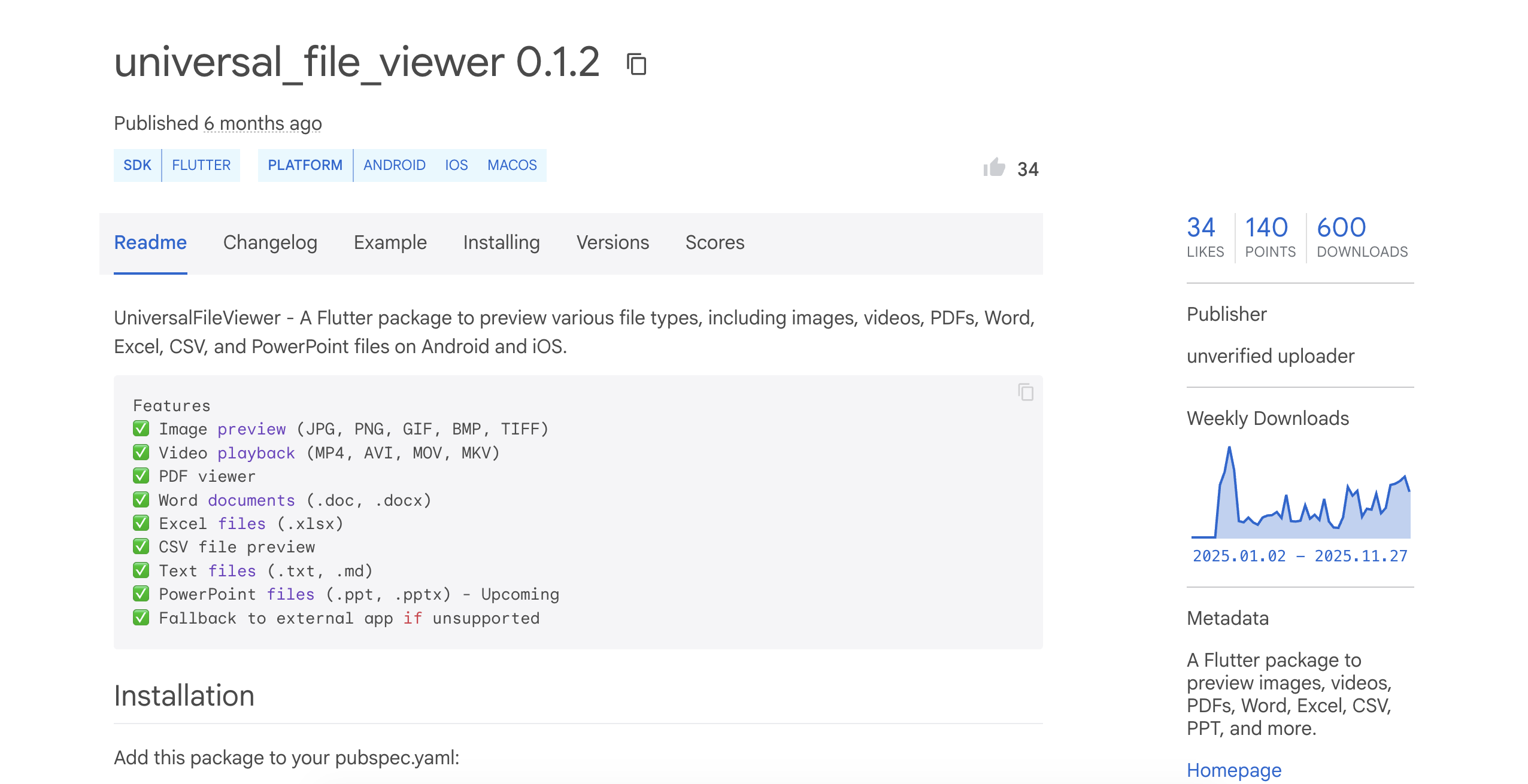 Multi-format preview