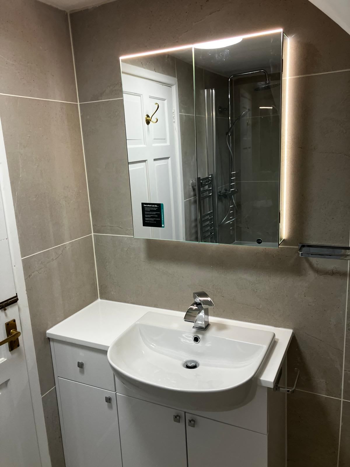 Trusted bathroom fitter working on a quality bathroom installation in Derby