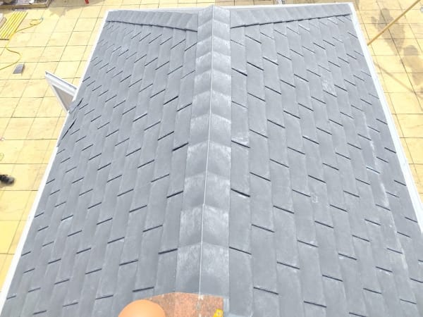 Newly laid grey slate roof completed by Roof Repairs Carlisle