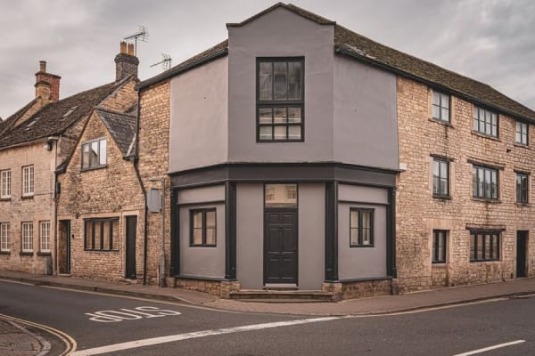 Stone-built property in Bleadon with a flat-roofed single storey section