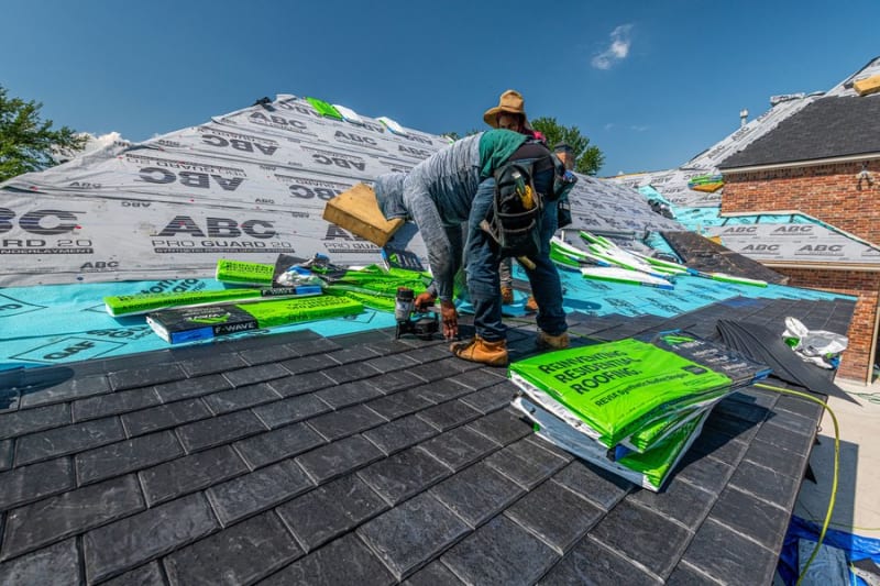 Pro Fix roofer working on a tiled roof in Melbourne