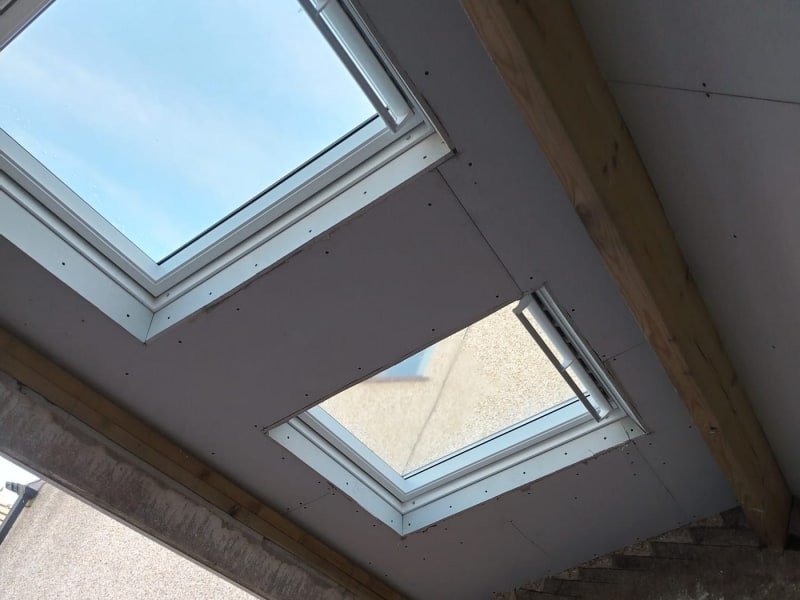 Daylight coming through newly installed roof windows in Carlisle