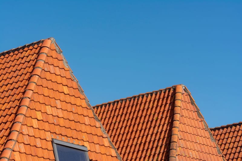 Completed new tiled roof on a semi-detached house in Mansfield