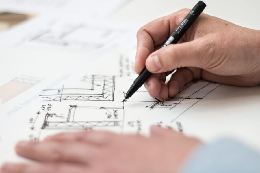 Planning and consent drawings for work to a listed Bristol building