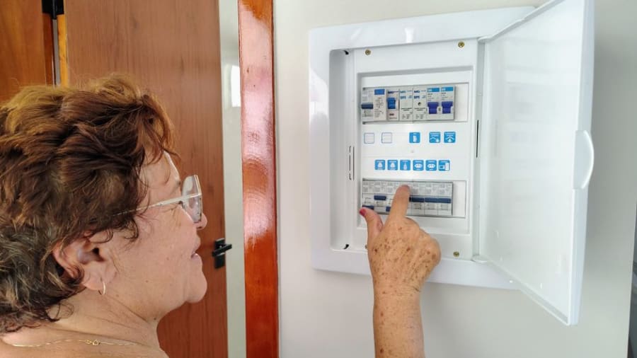 Modern board with RCD and RCBO protection to the 18th edition wiring regulations