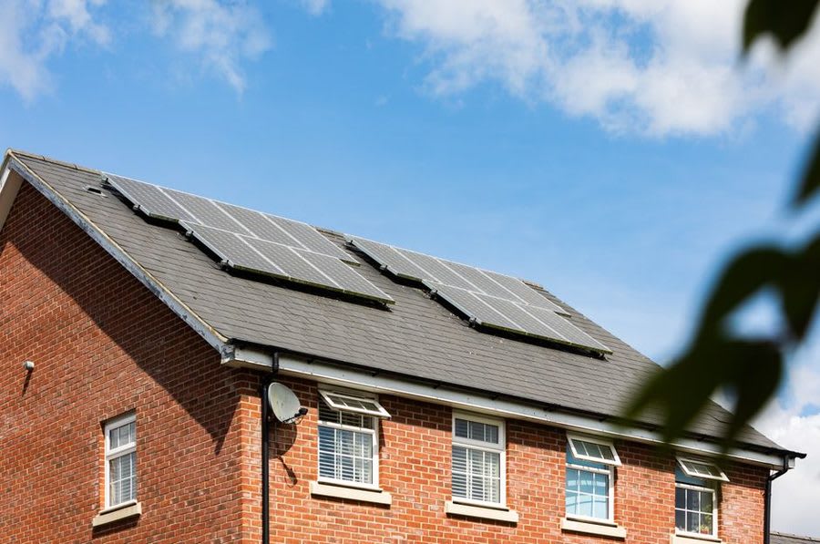 Energy performance certificate showing home rating