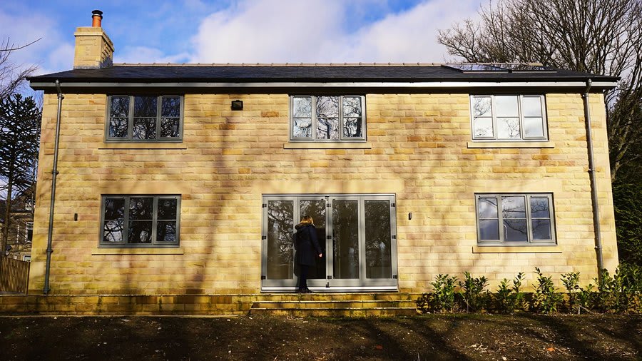 Traditional brick house in Exeter with new flush casement windows fitted