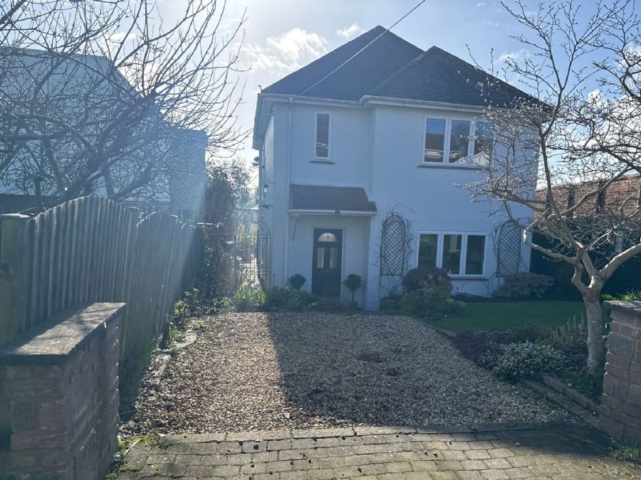 Before photo of driveway