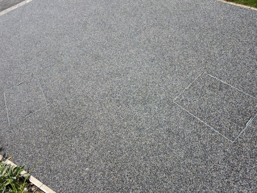 Rosemoor gardens resin pathways installation.