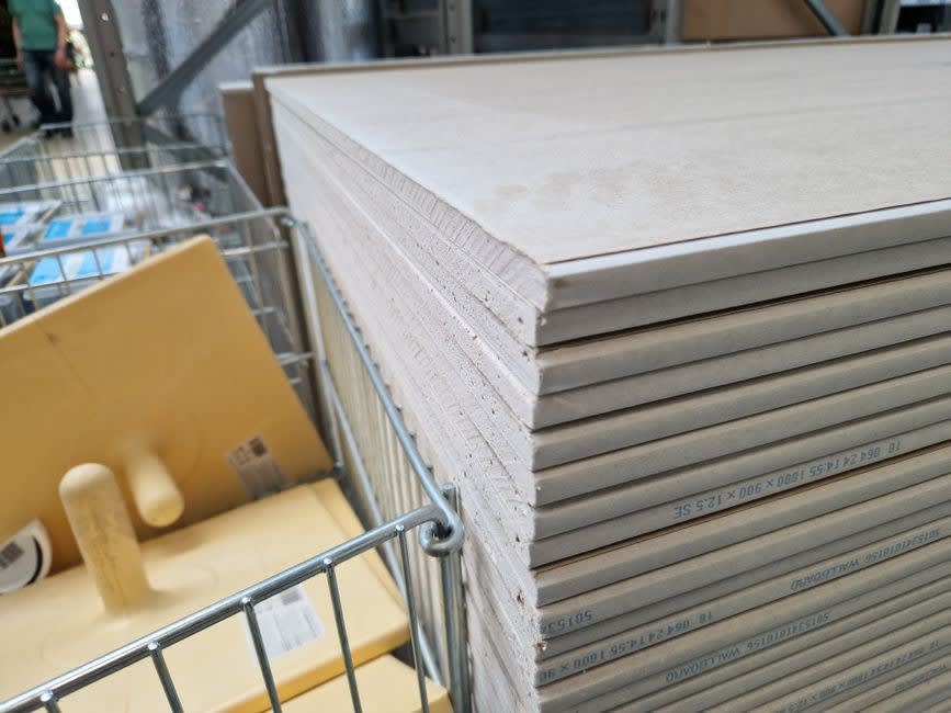 Rigid insulation boards ready for a flat roof built to current building regulations in Weston-super-Mare