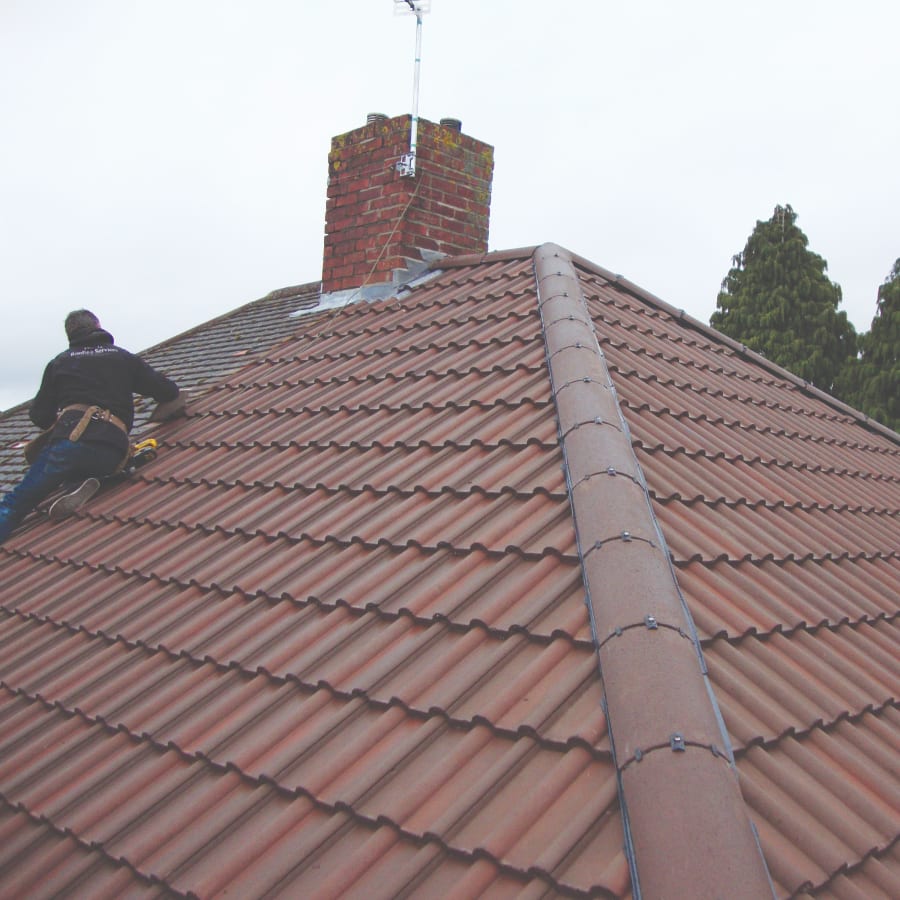 Completed re-roofing project by The Roofers UK