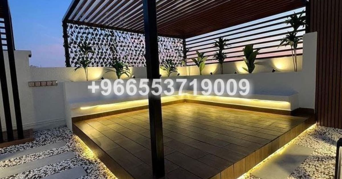 برجولات خشبية معزولة في جدة - Insulated wooden gazebos in Jeddah - Deyar Jeddah Global