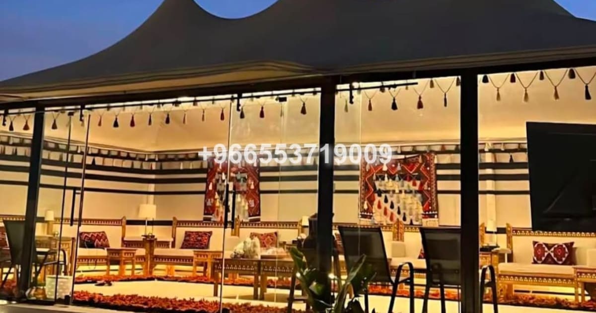 خيام ملكية مع ديكورات جبس بورد - Royal tents with gypsum board decorations - Deyar Jeddah Global