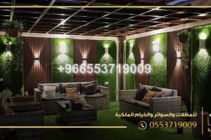 برجولات راقية  مع اضاءة  led 