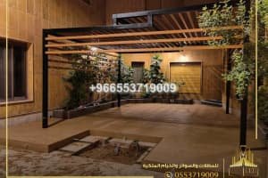 برجولات راقية  مع اضاءة  led 