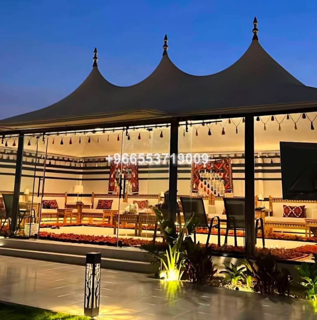 خيام ملكية مع ديكورات جبس بورد - Royal tents with gypsum board decorations - Deyar Jeddah Global