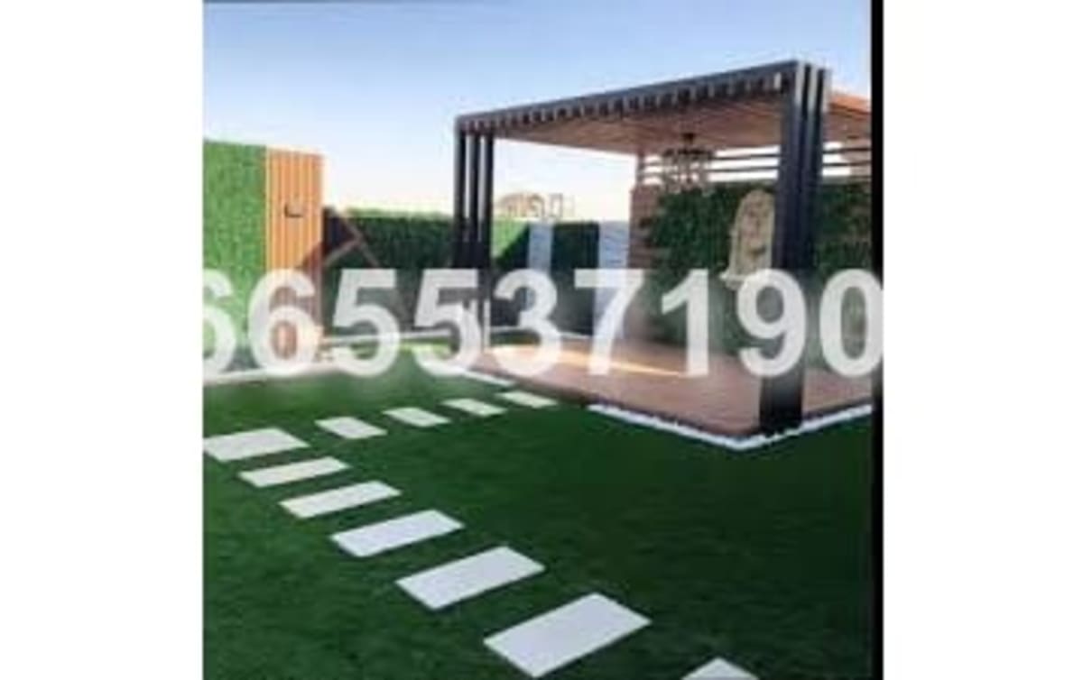 برجولات حديثة وجلسات خارجية 