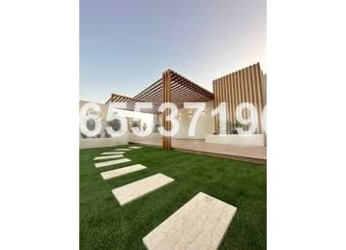 برجولات حديثة وجلسات خارجية 