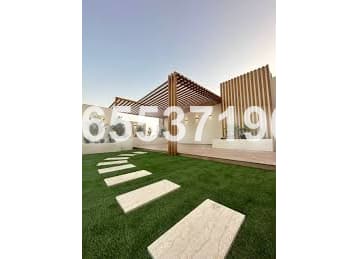 برجولات حديثة وجلسات خارجية 