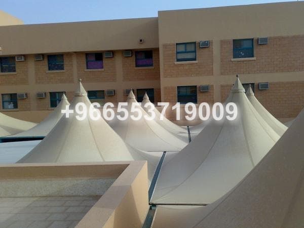 تركيب مظلات هرمية في جدة –تصميم أنيق ومتانة تدوم لسنوات