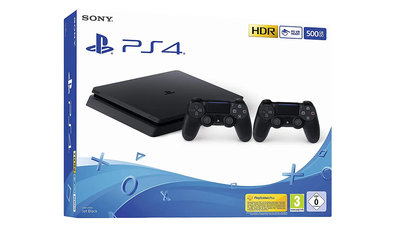 PlayStation 4 Slim 500GB with 2 Joysticks Orginal (مستورد اوربي)