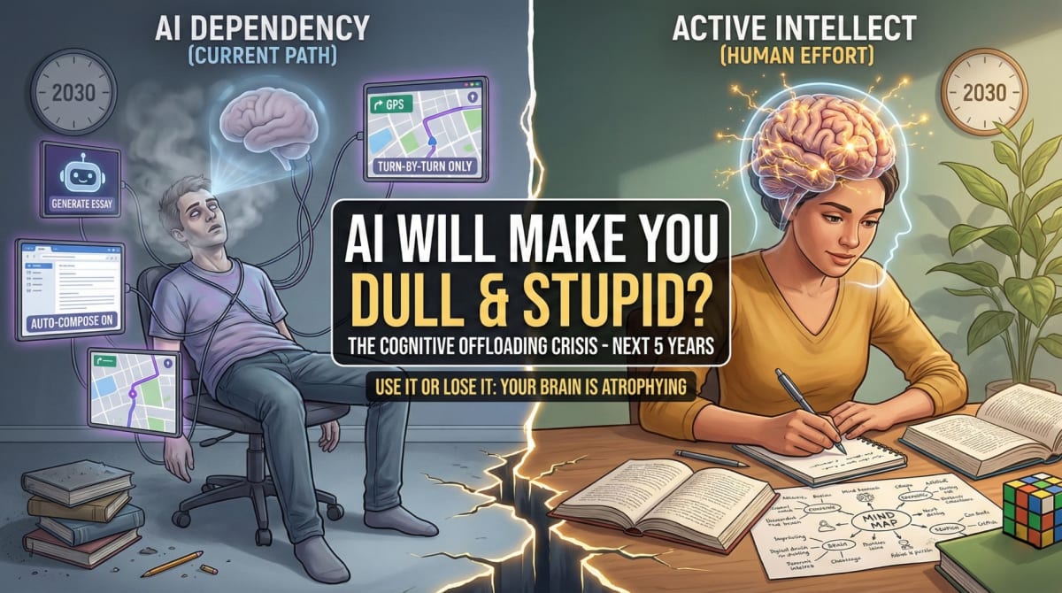 You're Using AI Right? You're Going To Be Dull and Stupid in Next 5 Years