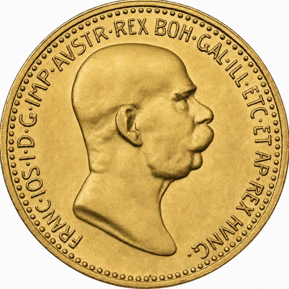 10 Koruna - 60. výročí nastoupení vlády Františka Josefa I.