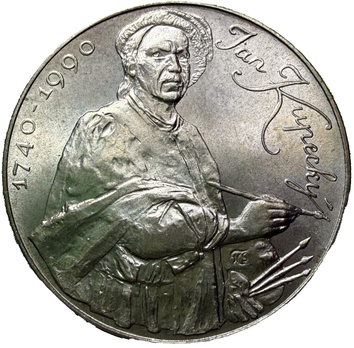 100 Koruna 1990-250.výročí úmrtí Jana Kupeckého