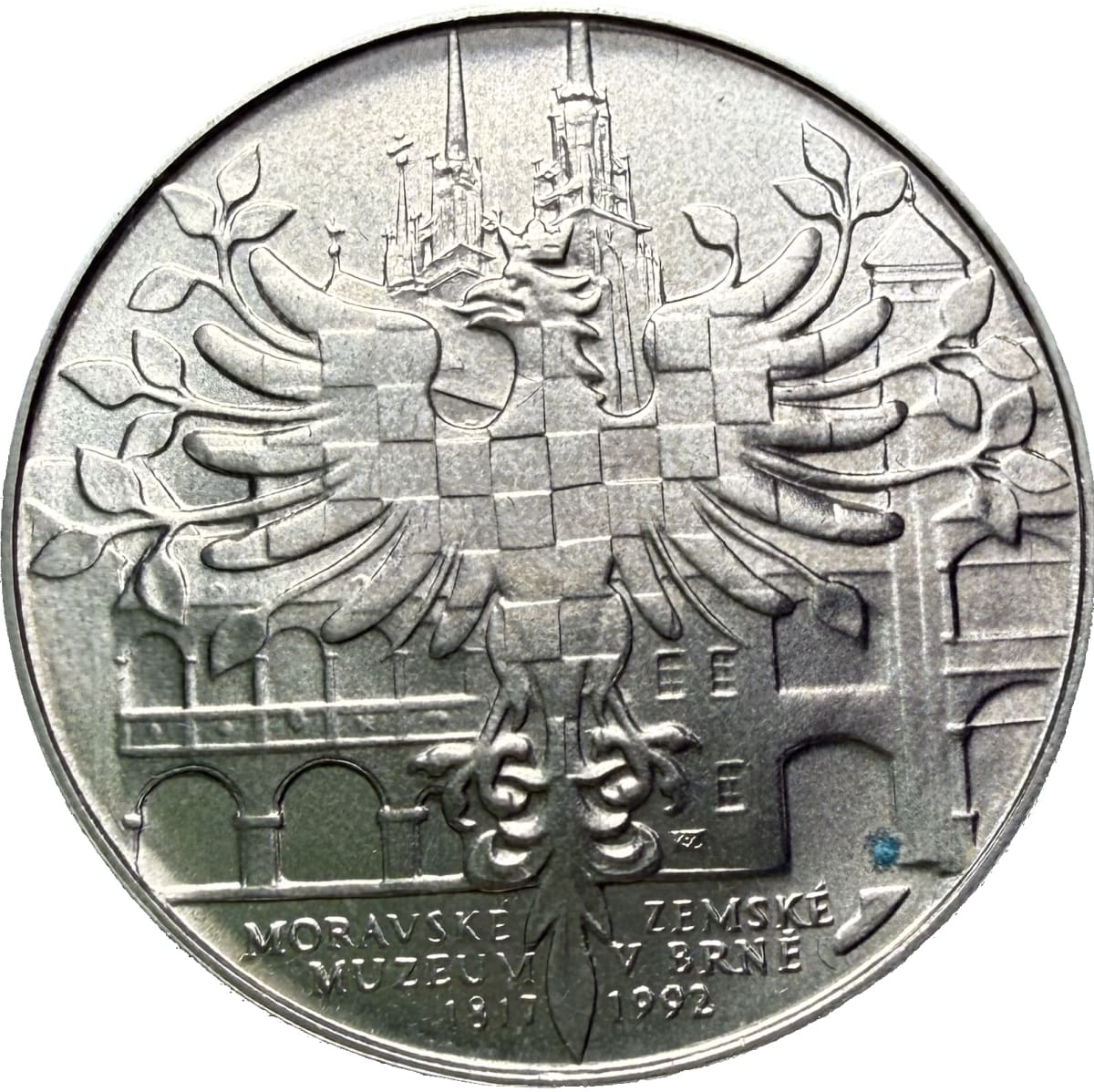 100 Koruna 1992- 175.výročí Moravského zemského muzea v Brně
