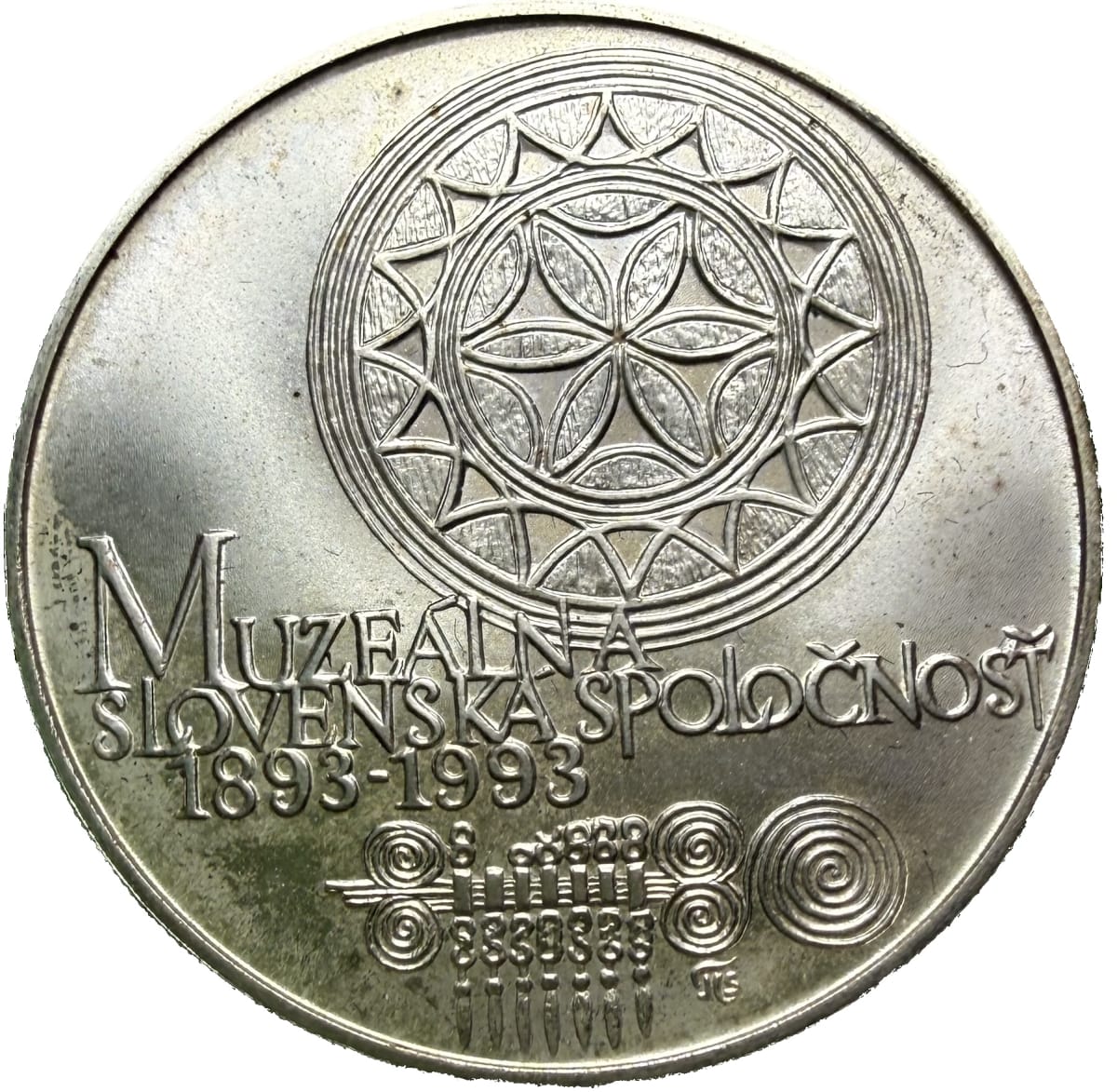 100 Koruna 1993- 100.výročí založení Muzeální slovenské společnosti