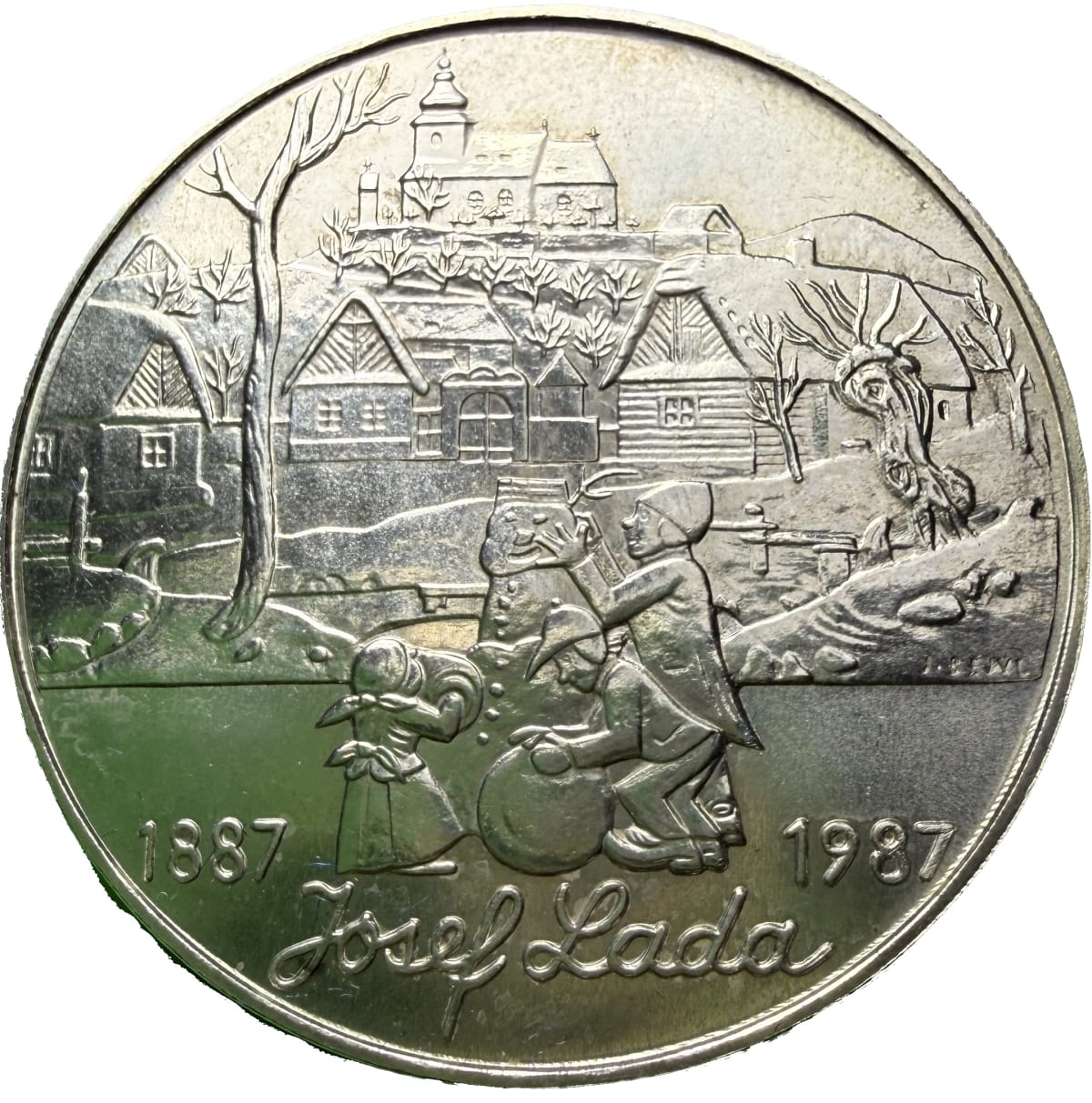 500 Koruna 1987 – 100. výročí narození Josefa Lady