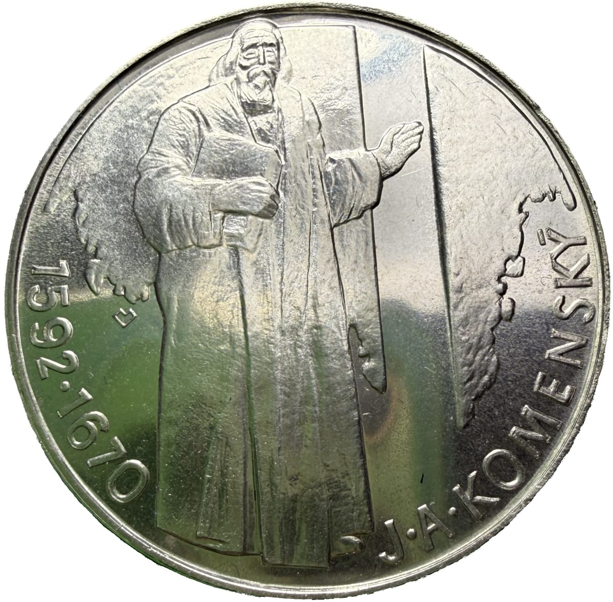 500 Koruna 1992- 500.výročí narození Jana Ámose Komenského