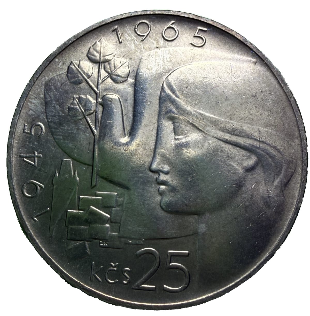 25 Koruna 1965 – 20. výročí osvobození Československa