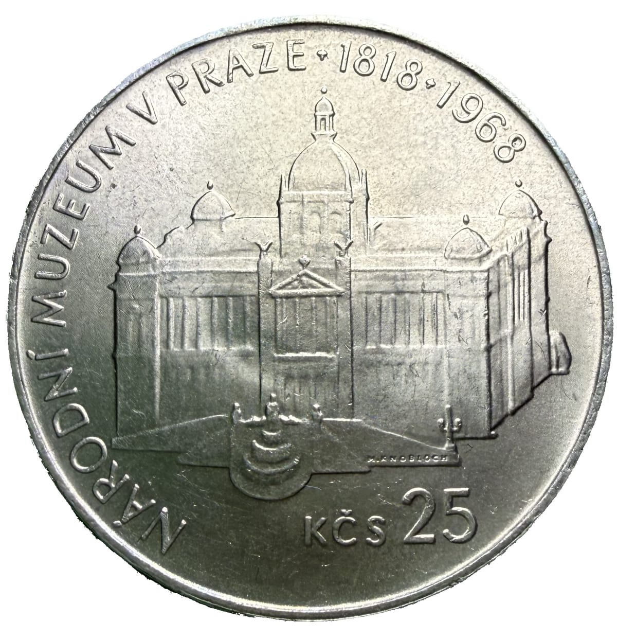 25 Koruna 1968 – 150. výročí založení Národního muzea