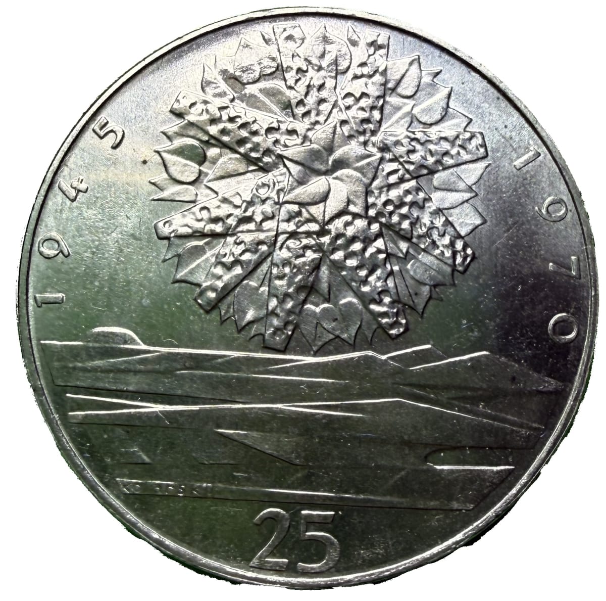 25 Koruna 1970 – 25. výročí osvobození Československa