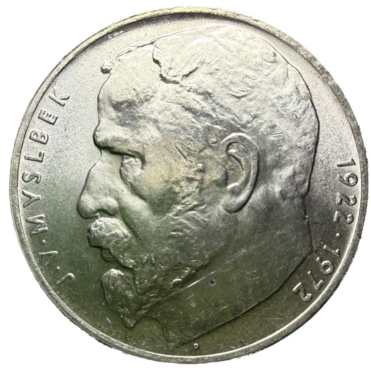 50 Koruna 1972 – 50. výročí úmrtí Josefa Václava Myslbeka