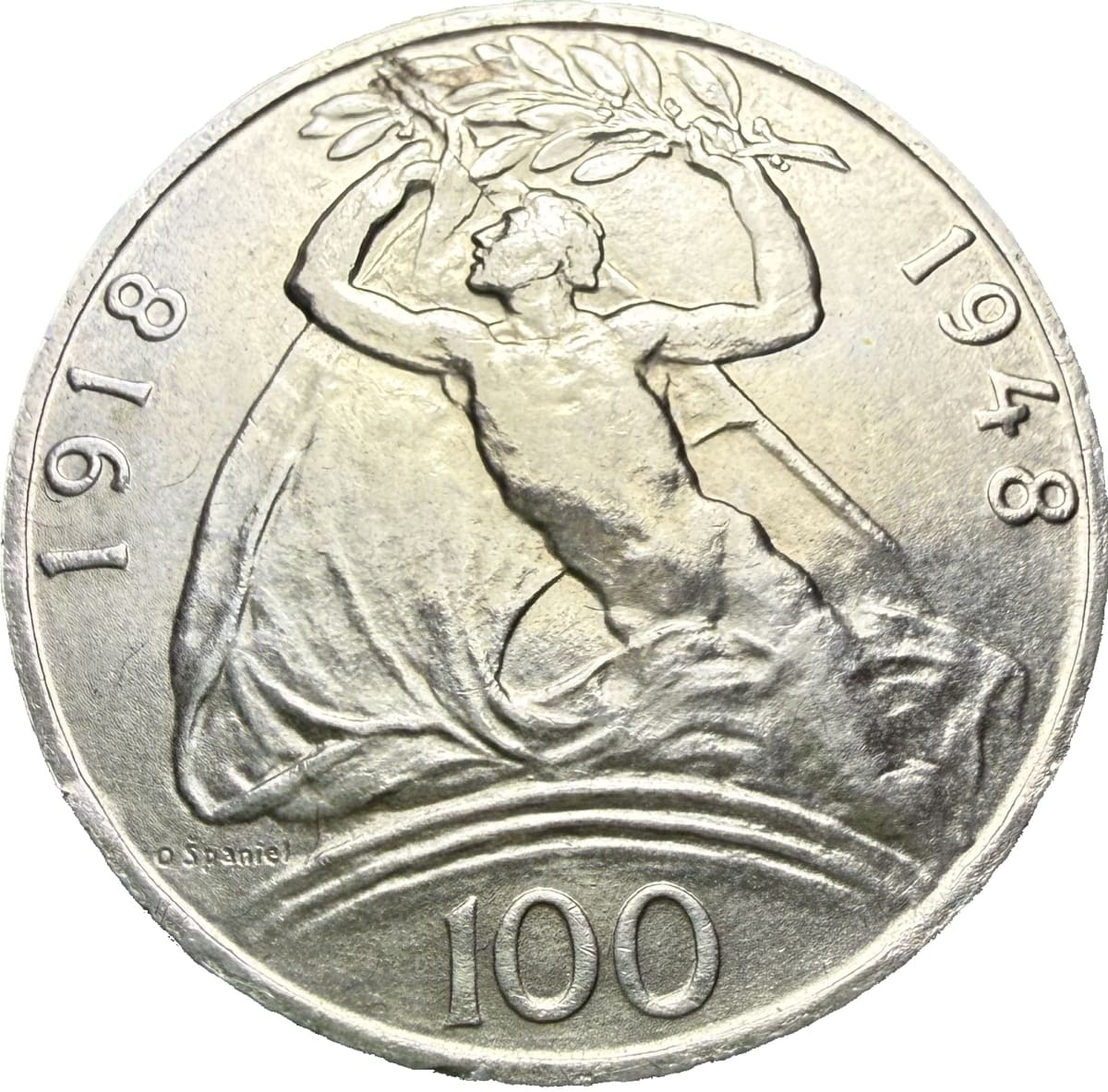 100 Koruna 1948 – 30. výročí vzniku ČSR