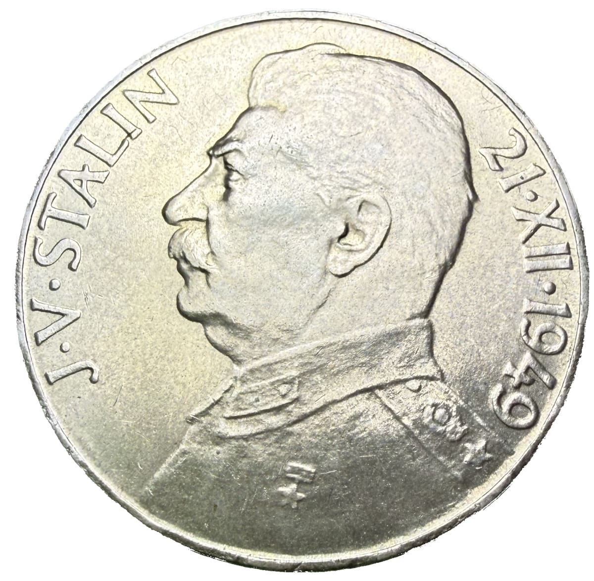 100 Koruna 1949 - 70. výročí narození J. V. Stalina